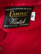 70's Campus Wintuk Cardigan Sweater