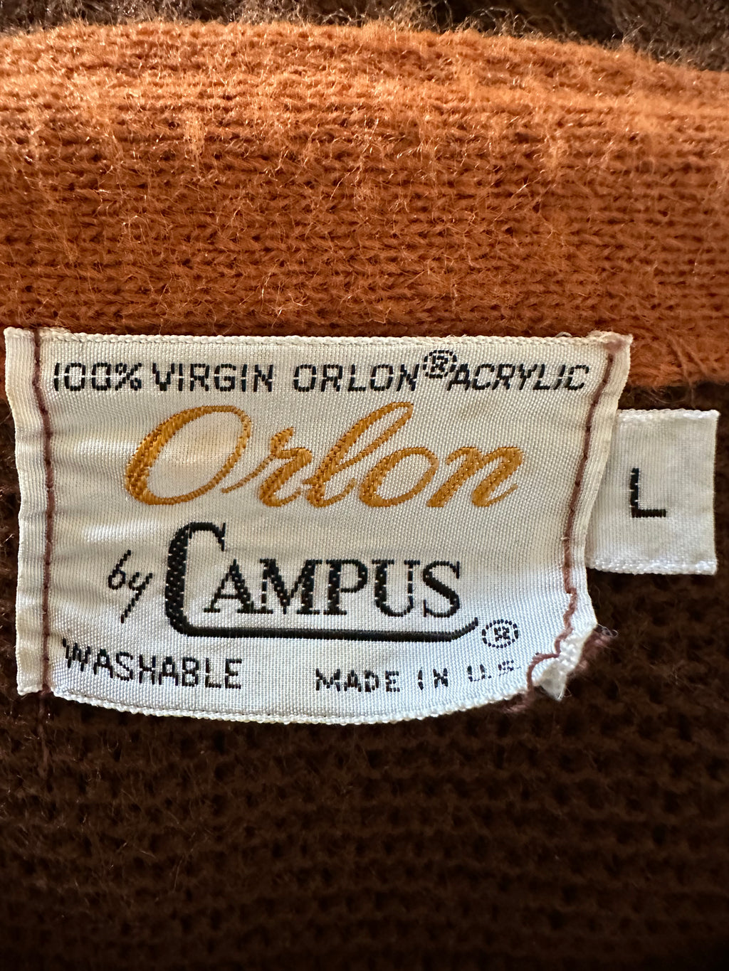 60's/70's Campus Orlon Cardigan Sweater