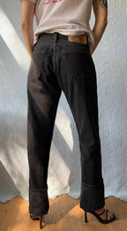 00's Levis 501 Black Denim Jeans