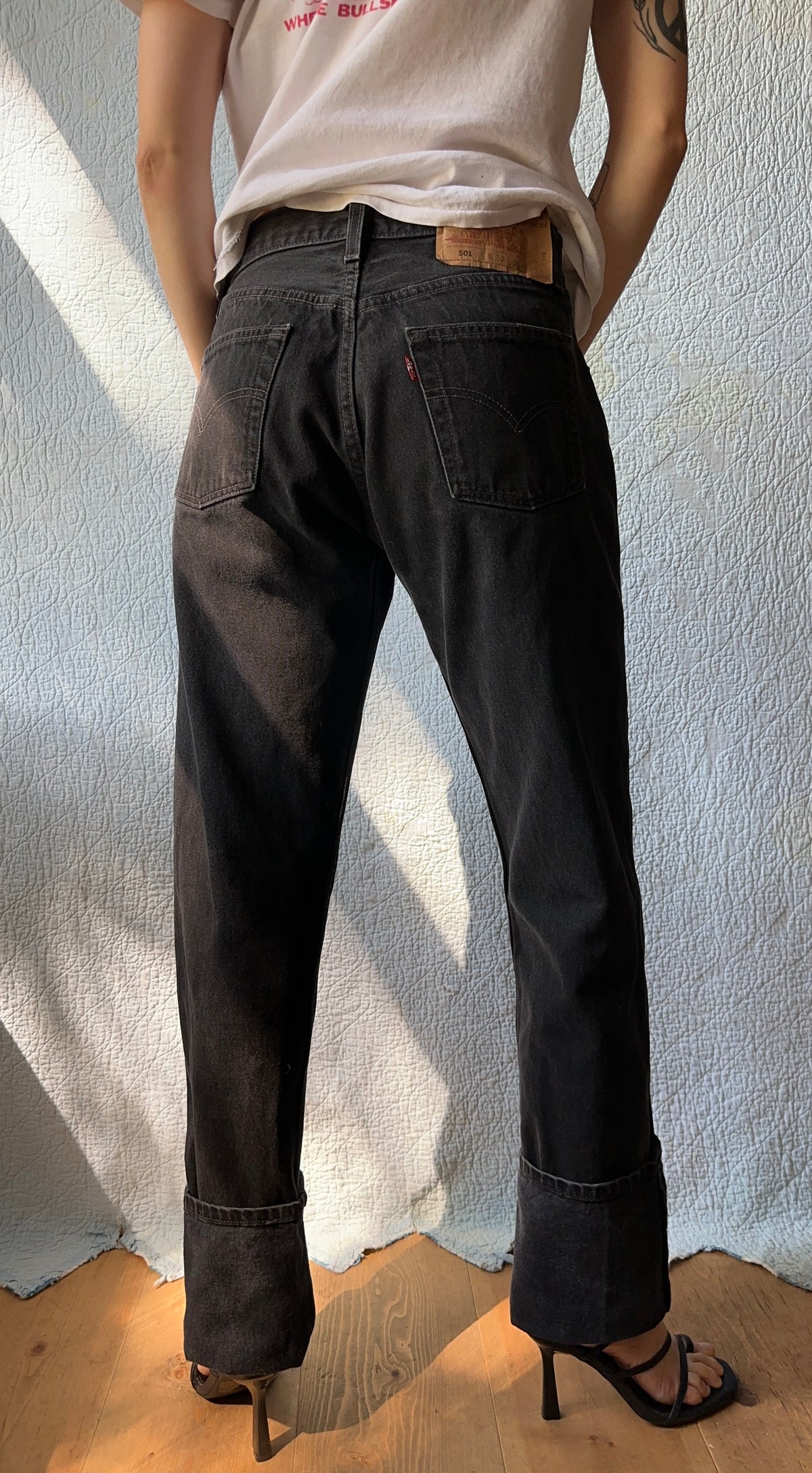 00's Levis 501 Black Denim Jeans