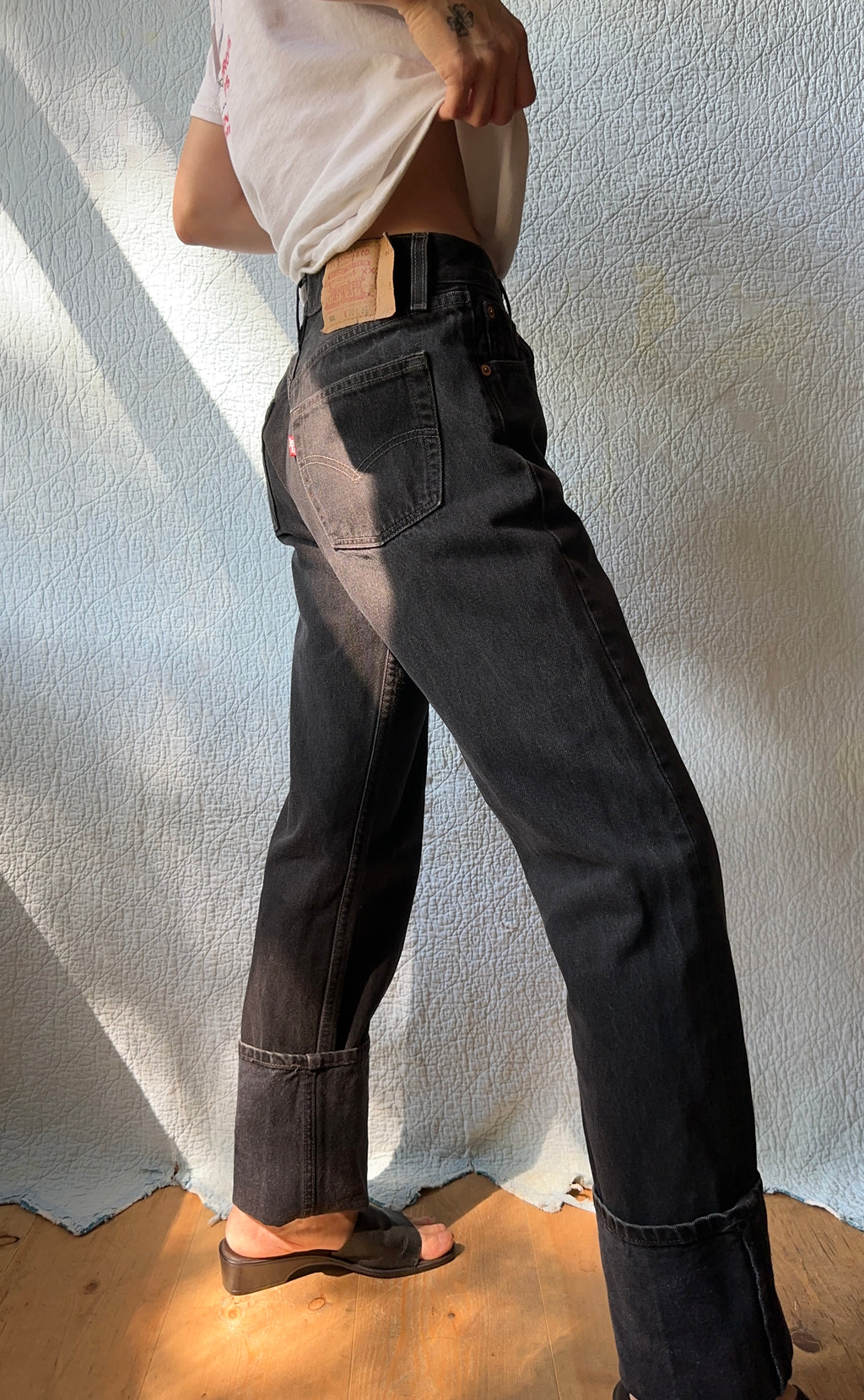 00's Levis 501 Black Denim Jeans