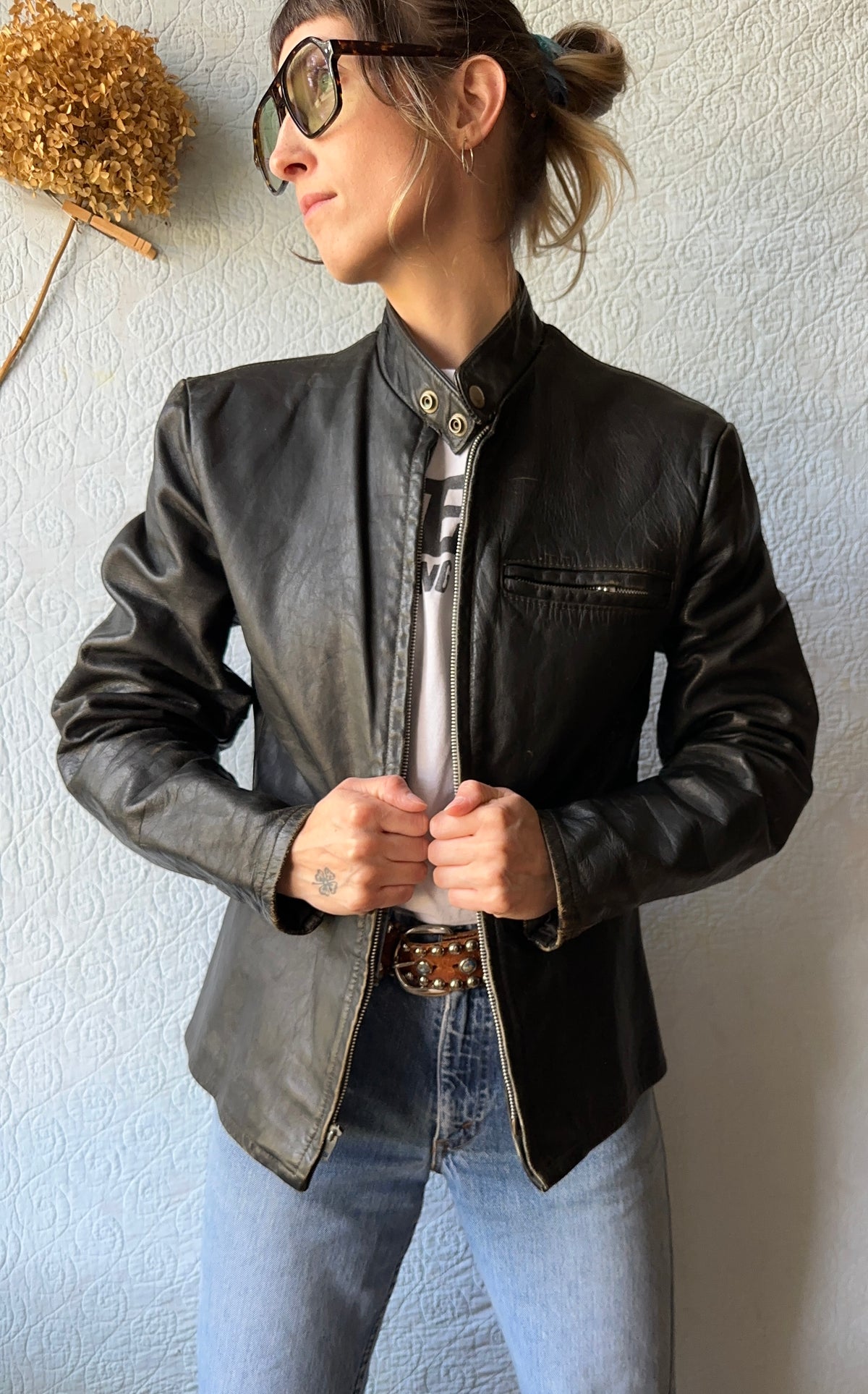 60's Harley Davidson Cafe Leather Jacket