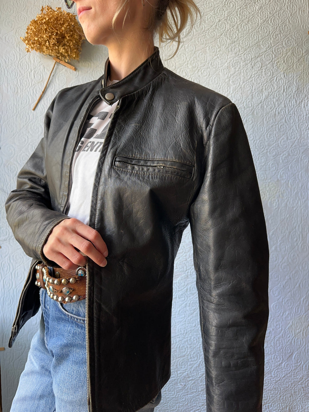 60's Harley Davidson Cafe Leather Jacket
