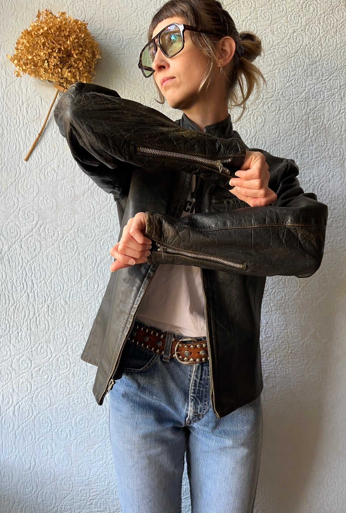 60's Harley Davidson Cafe Leather Jacket