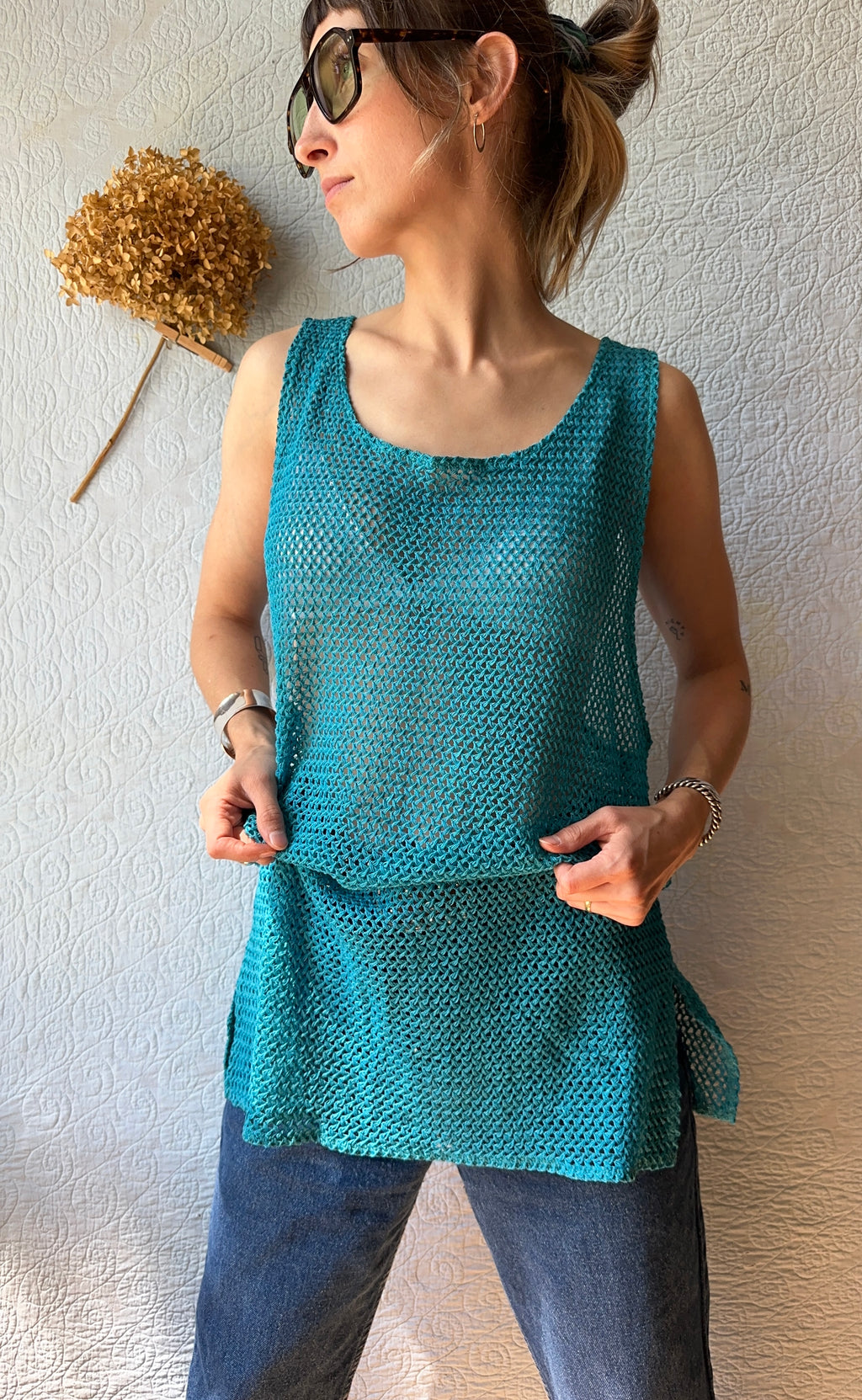 80's Crochet Cover Up