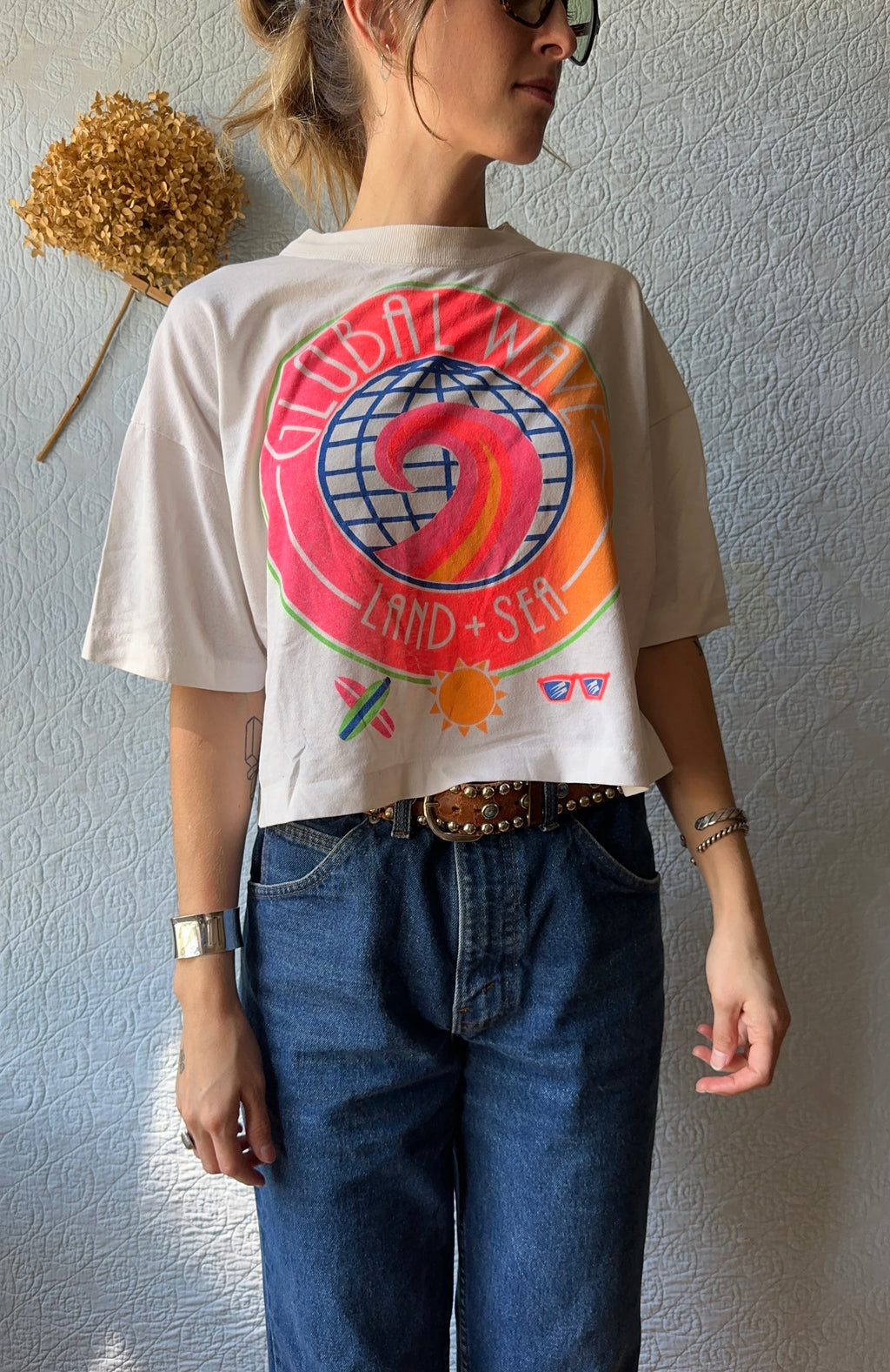 80's/90's Beach Crop Top