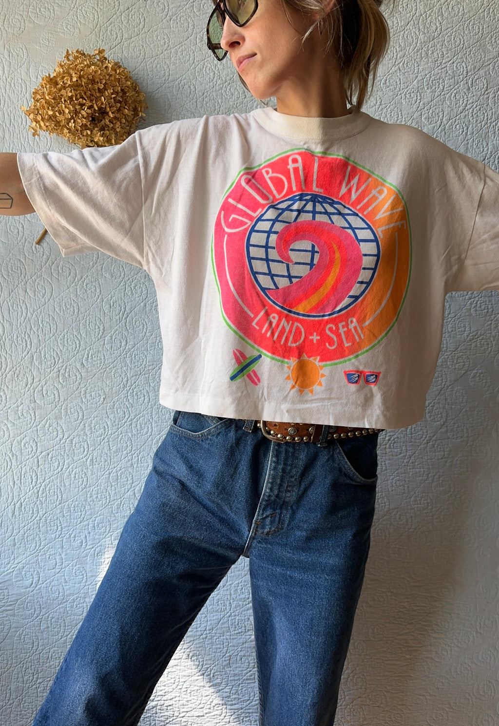 80's/90's Beach Crop Top