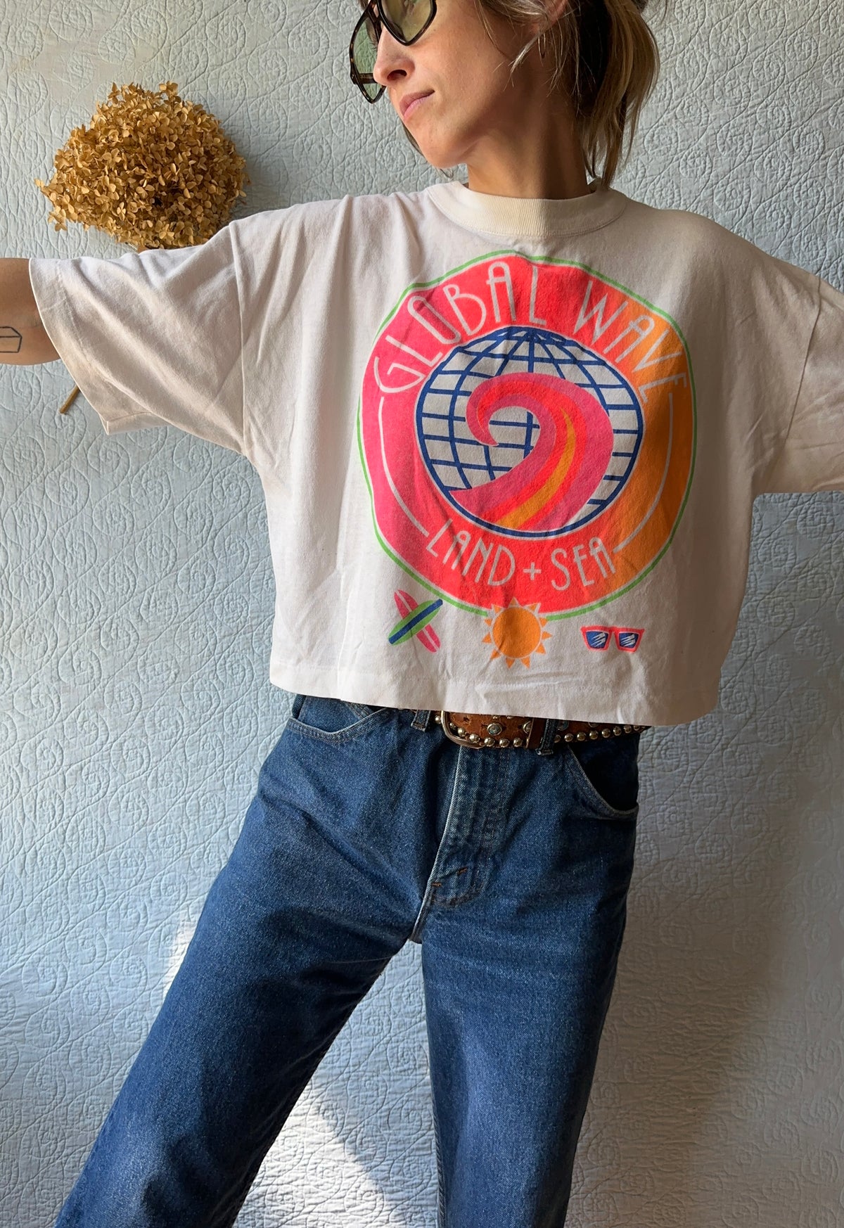 80's/90's Beach Crop Top