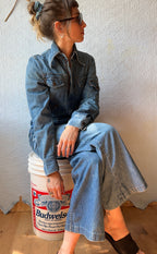 70's Levi's Fresh Produce Denim Jumpsuit Carrot Tab