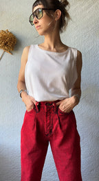 80's Red Acid Wash Wrangler Jeans