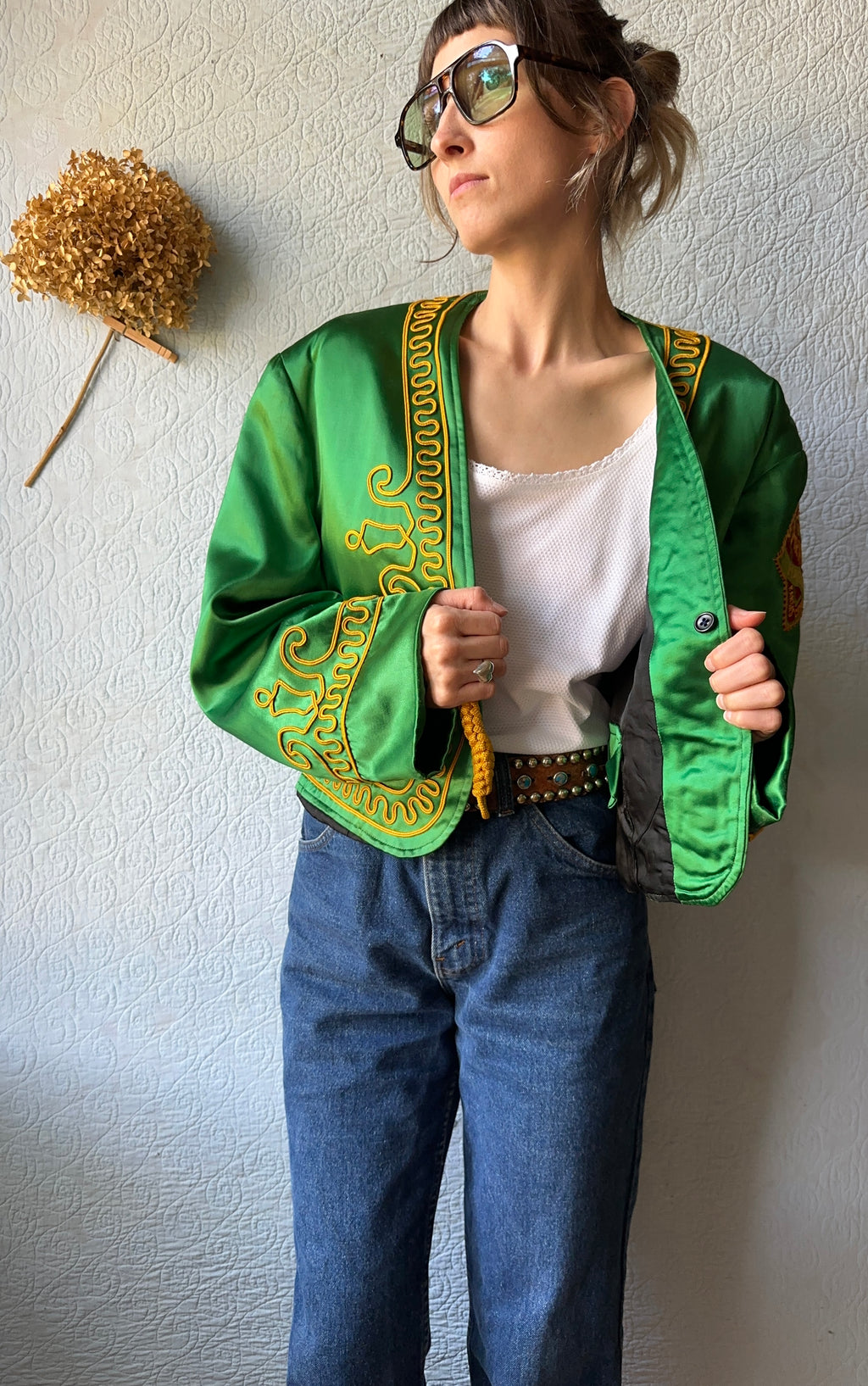 50's Silk Satin Shriners Kansas City Band Jacket