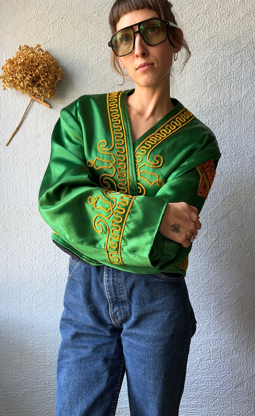 50's Silk Satin Shriners Kansas City Band Jacket