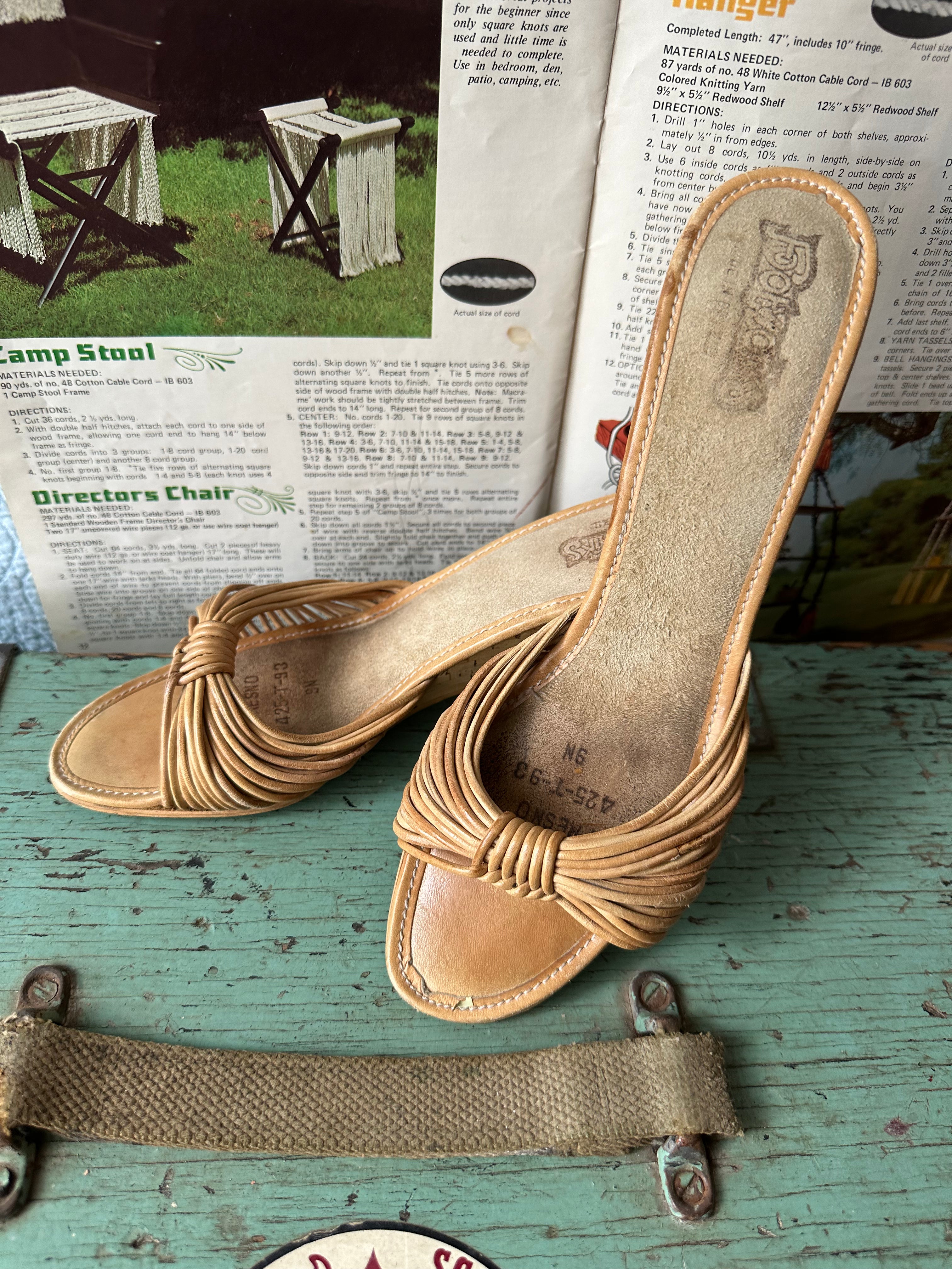 Vintage Cork Wedged Heel
