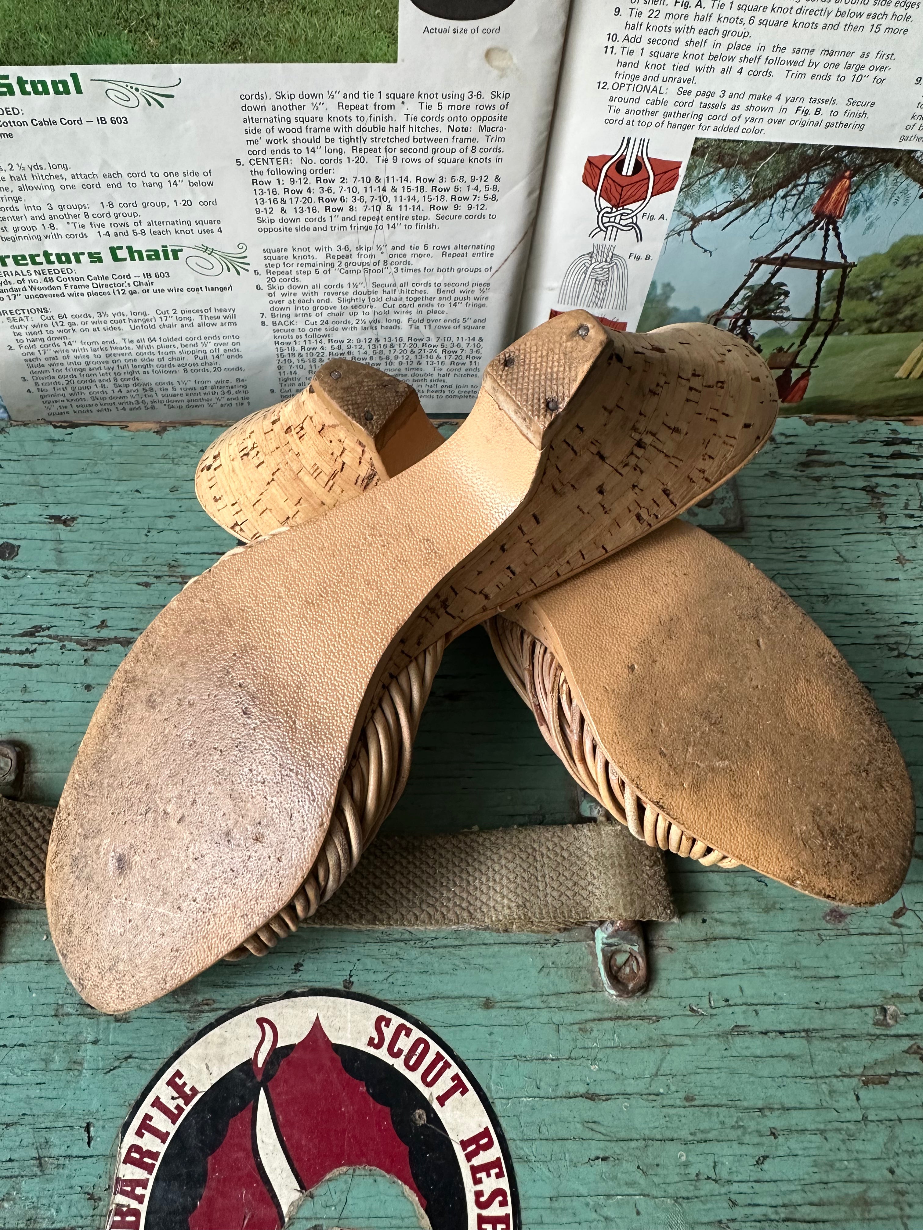 Vintage Cork Wedged Heel