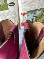 90's Justin Magenta Roper Boots