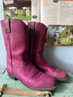 90's Justin Magenta Roper Boots