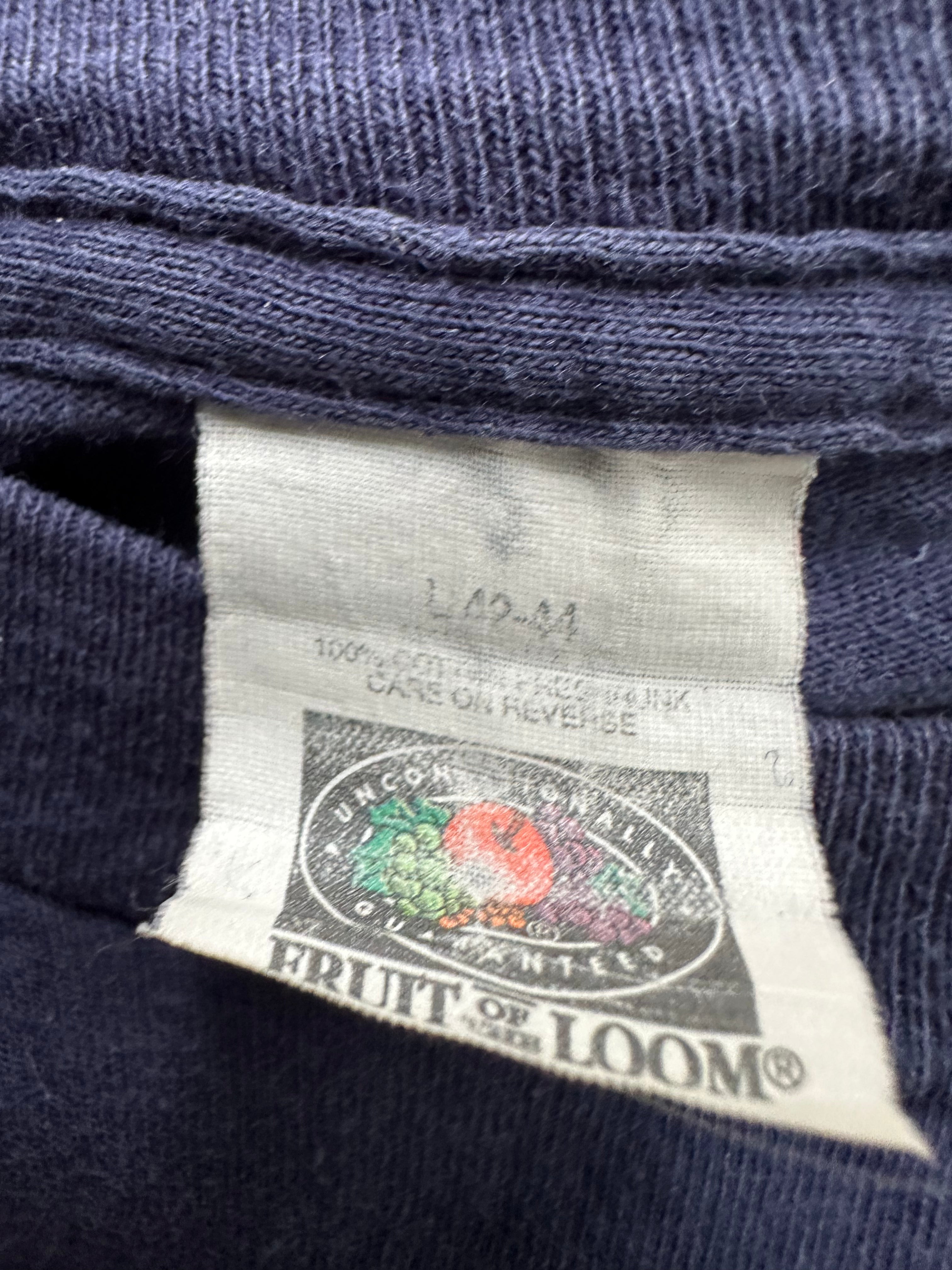 80's Fruit Of The Loom Long-Sleeve Pocket Tee