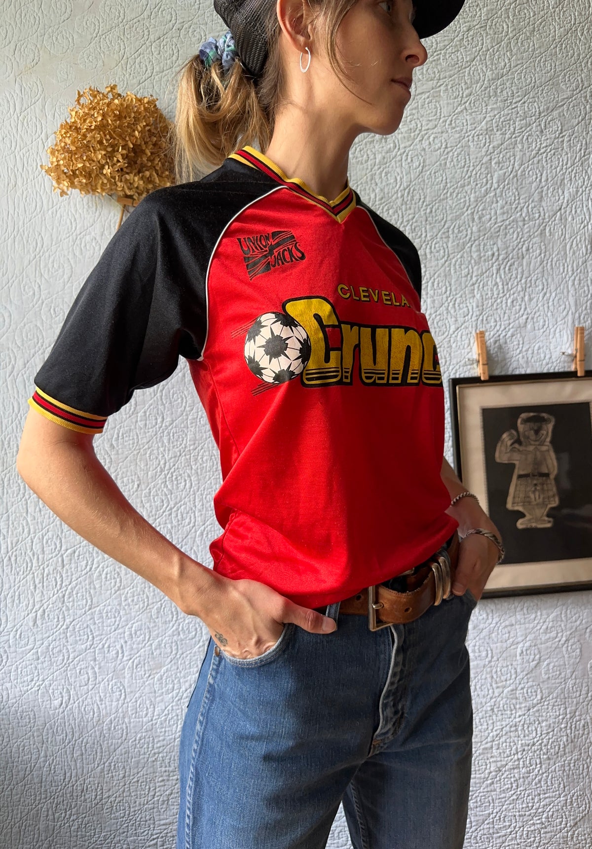 80's Cleveland Crunch Union Jacks Soccer Jersey