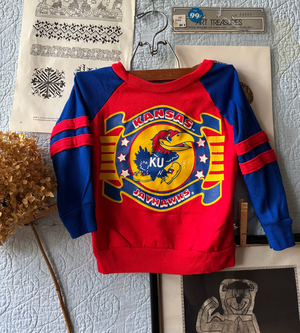 80's Kansas Jayhawks Kids Tee