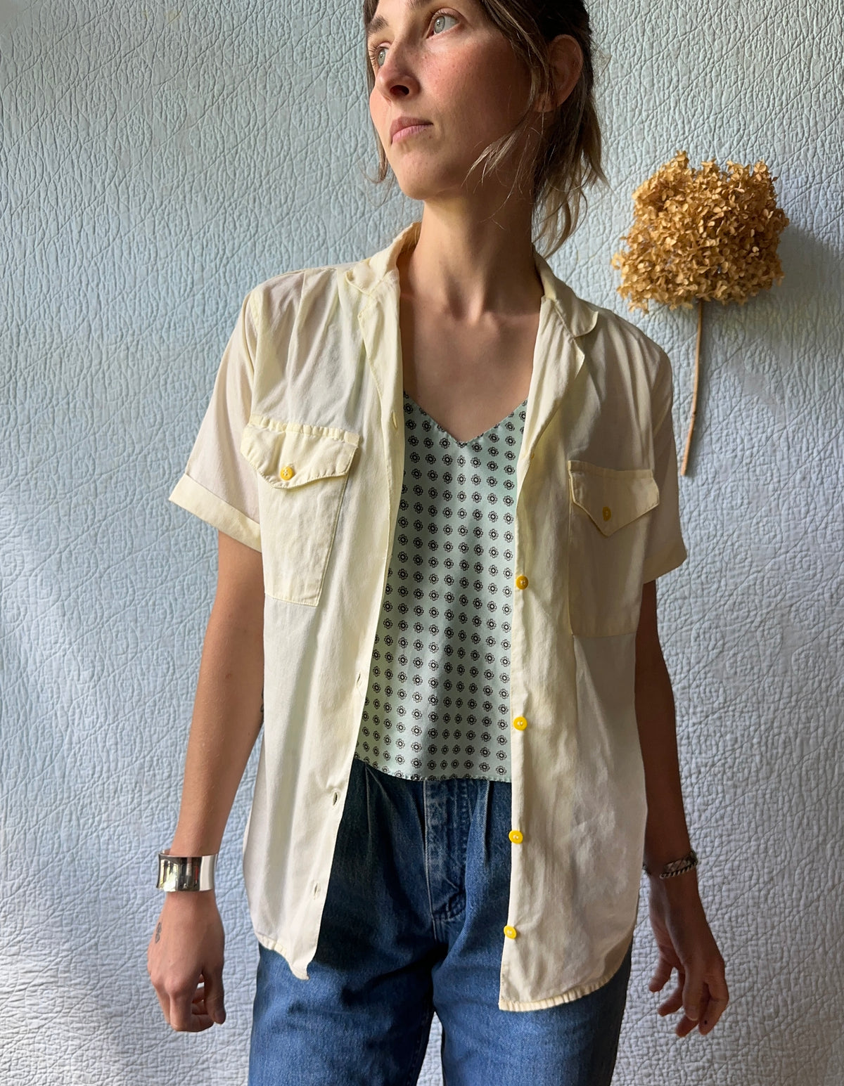 Baby Yellow Button Up