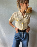 Baby Yellow Button Up