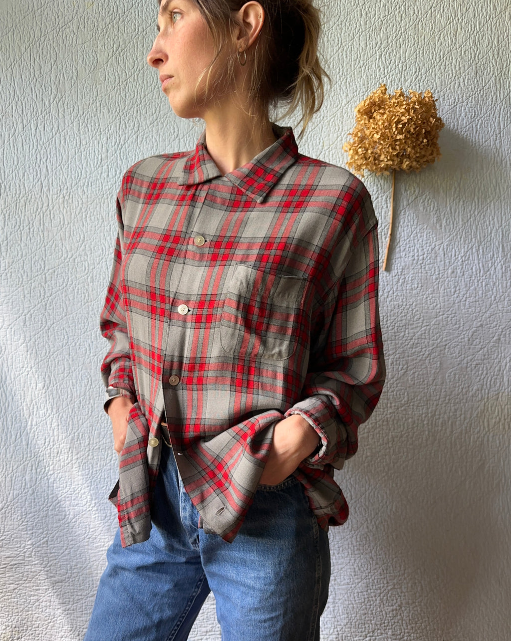 50's Washington Dee Cee Loop Collar Button Up