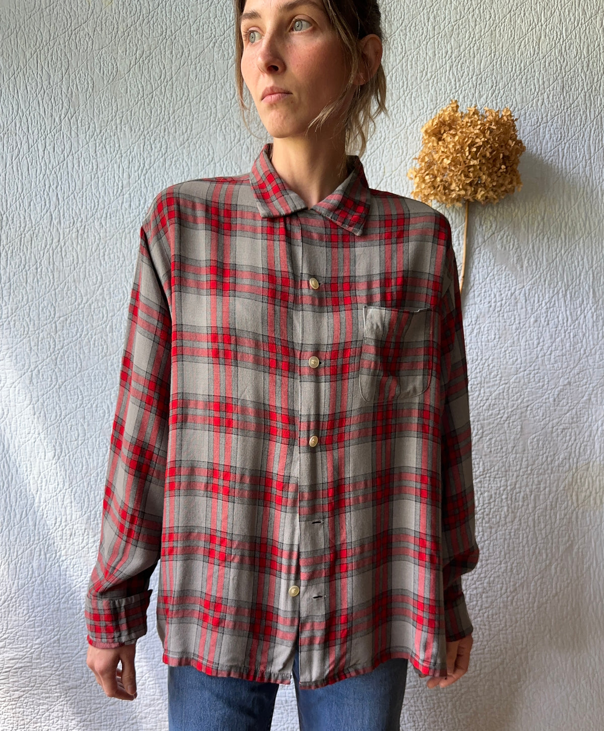 50's Washington Dee Cee Loop Collar Button Up