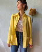 70's Butter Yellow Lightweight Blazer