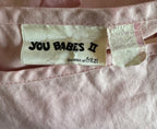 80's You Babes Pink Apron Top