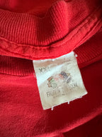 90's Fruit Of The Loom Blank Red Cotton Tee