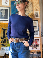 Navy Blue Long Sleeve Thermal