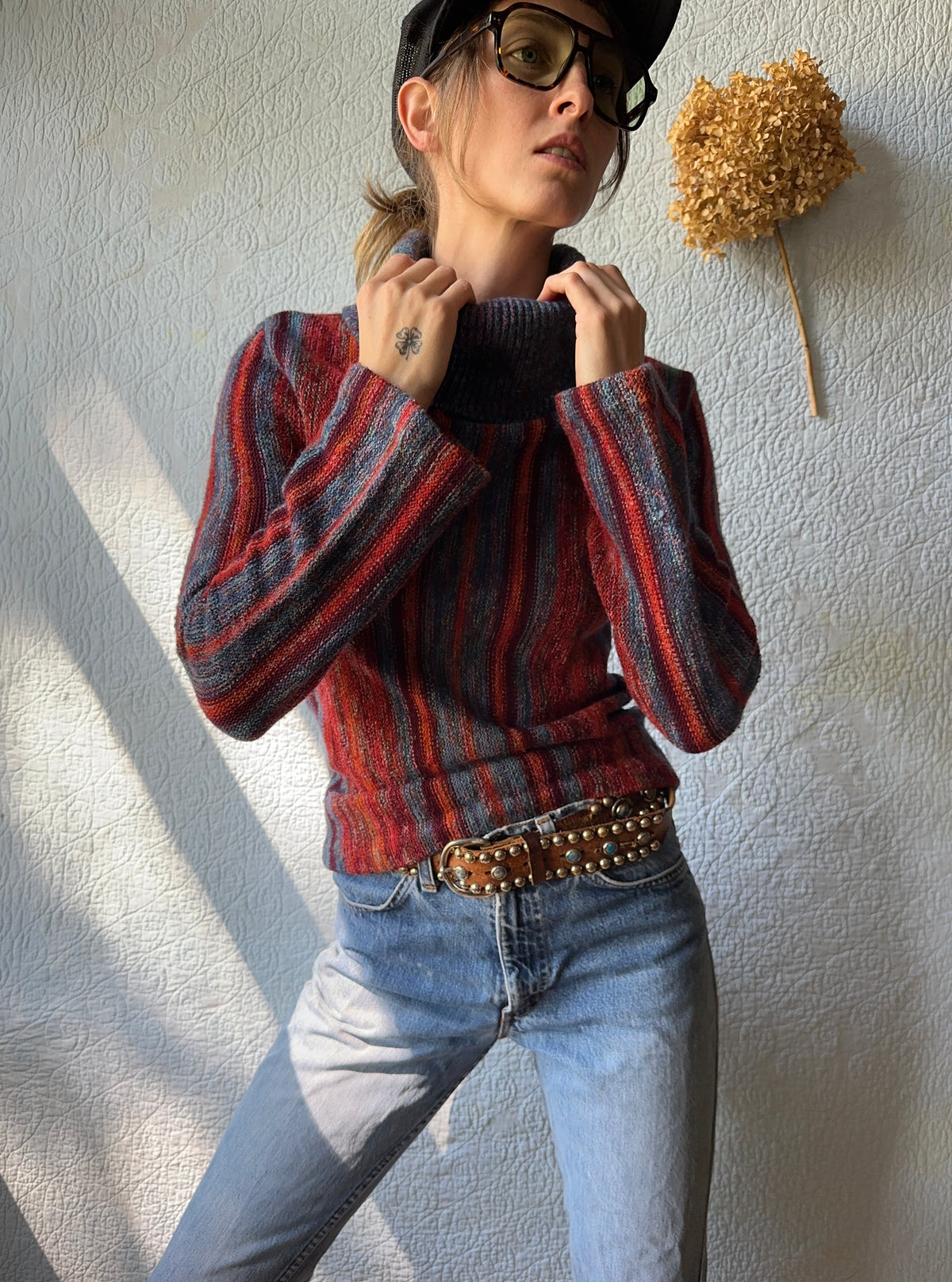 70's Organically Grown Turtleneck Sweater