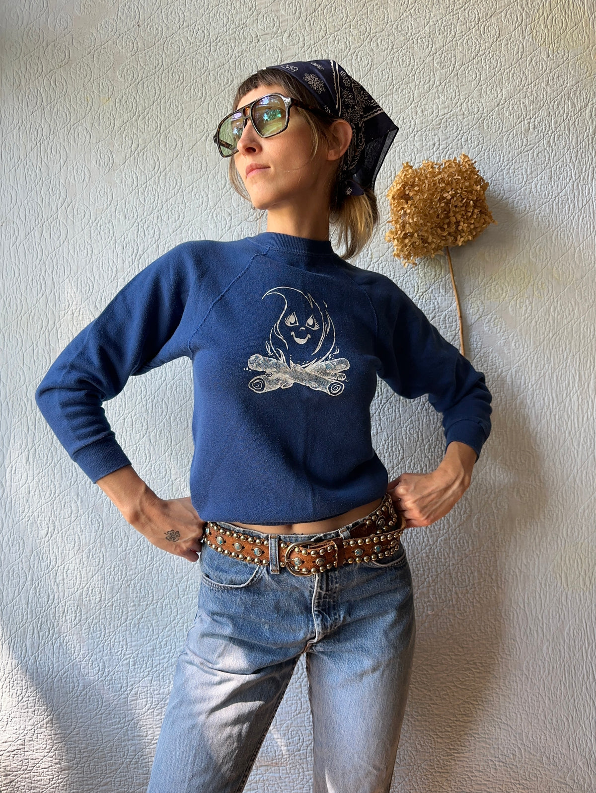80's Smiley Campfire Sweatshirt