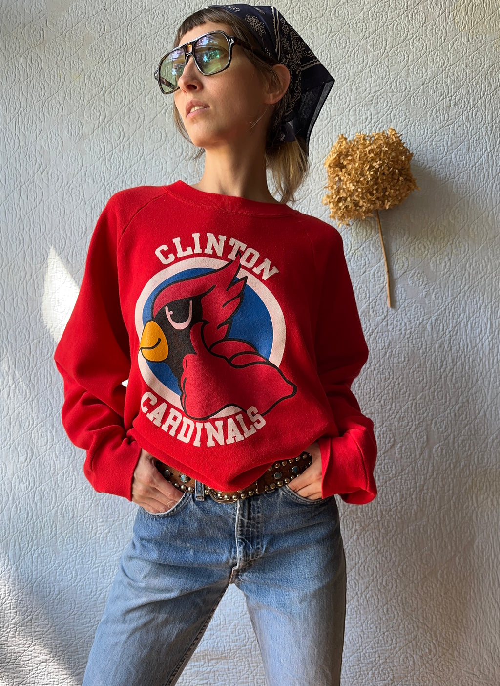 80's Clinton Cardinals Sweatshirt