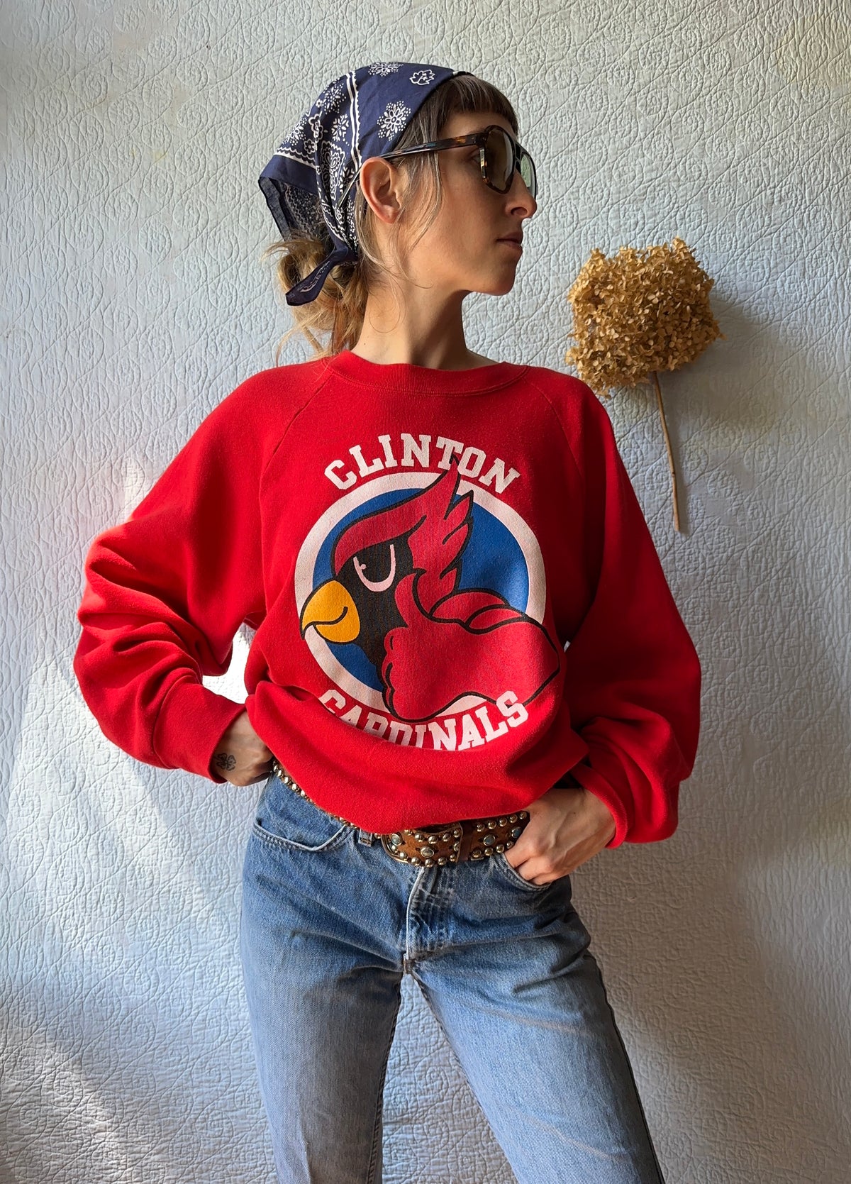 80's Clinton Cardinals Sweatshirt