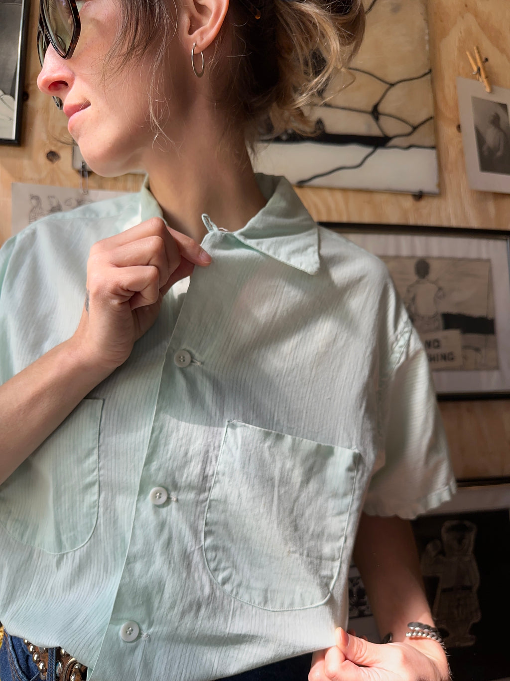 50's Sportswear By Samsons Sanforized Botton Loop Shirt
