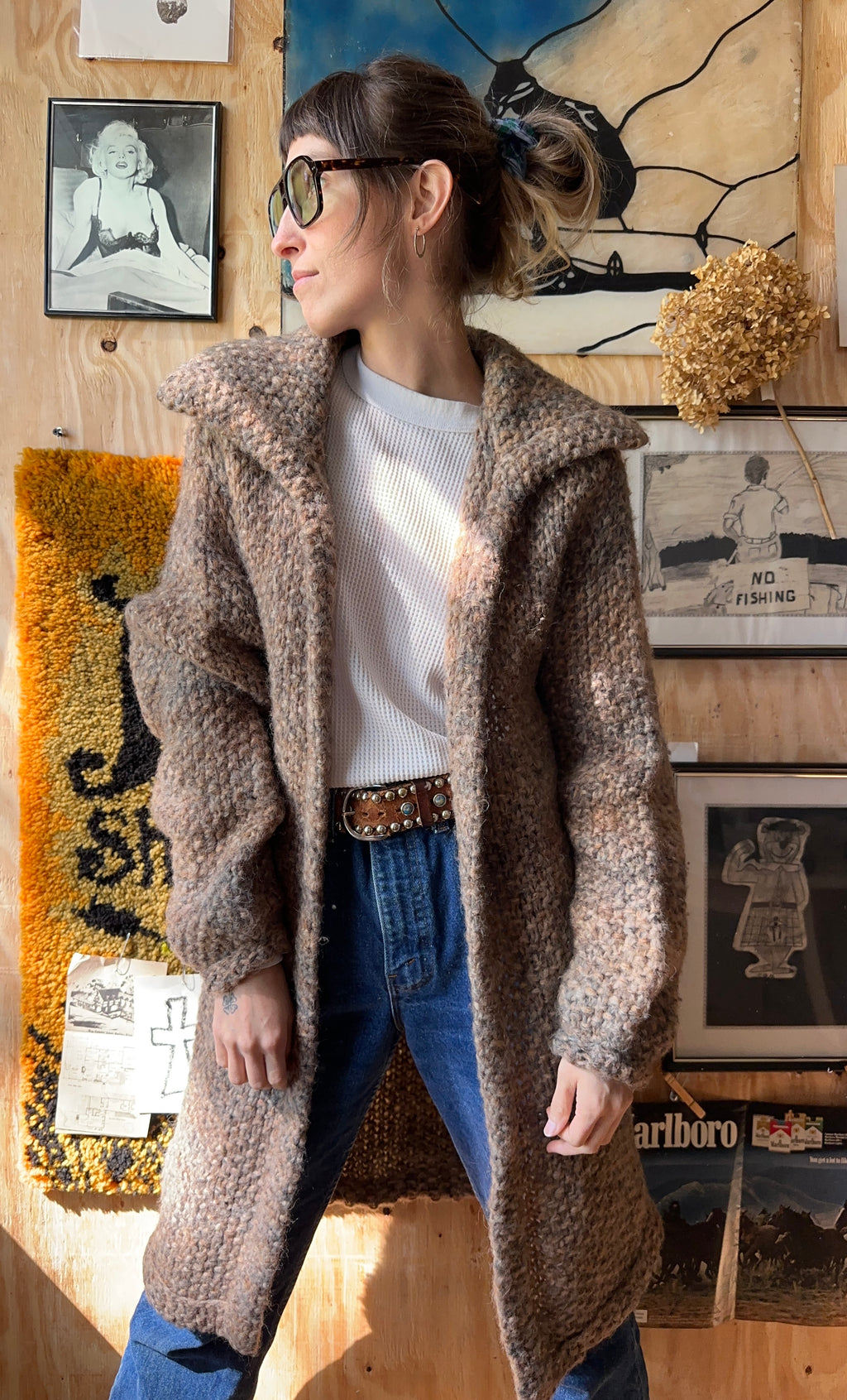 60's Woolf Brothers Wool Duster Cardigan