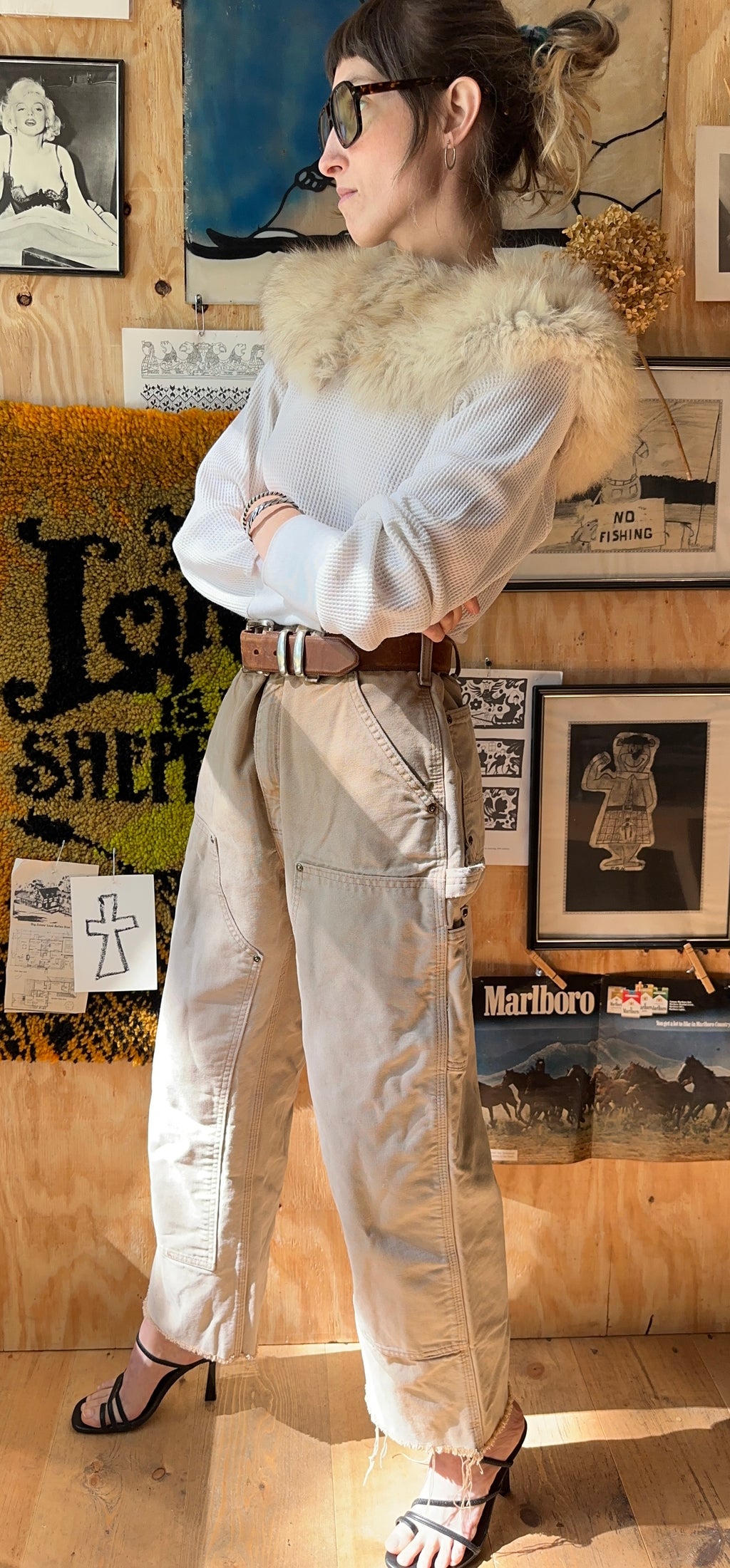 00's Double Knee Carhartt Pants Dungaree Fit
