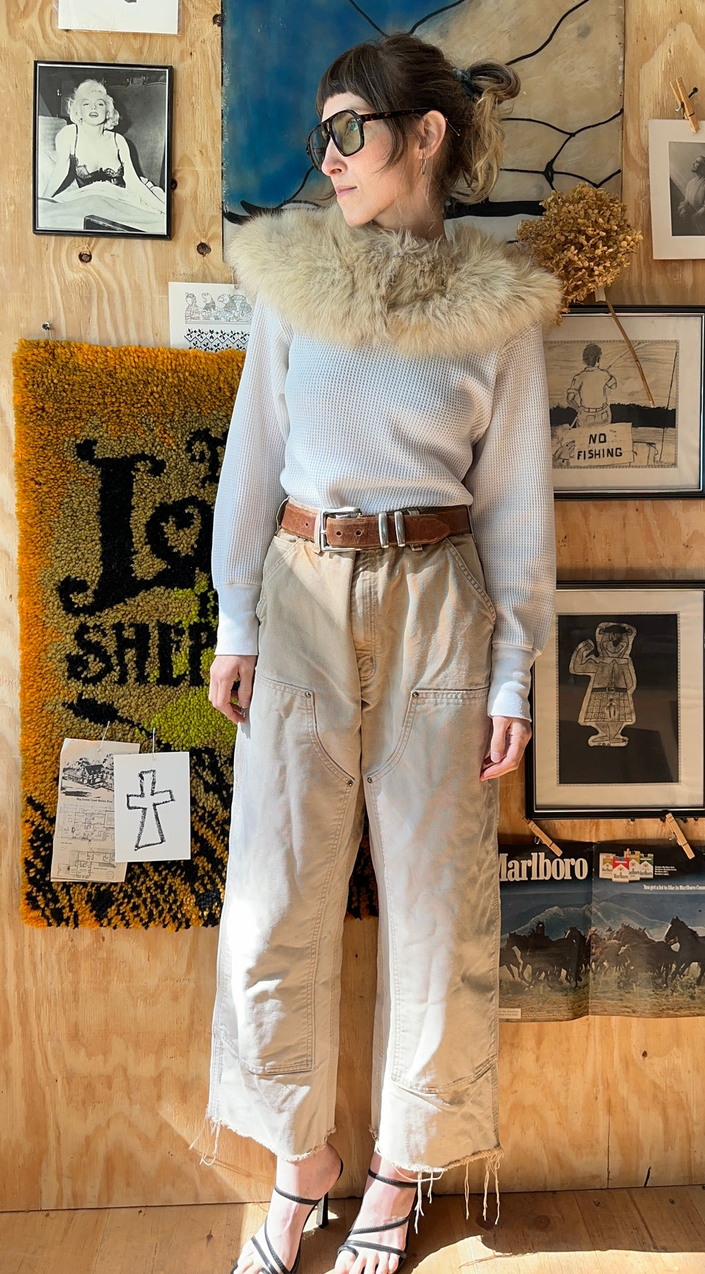 00's Double Knee Carhartt Pants Dungaree Fit