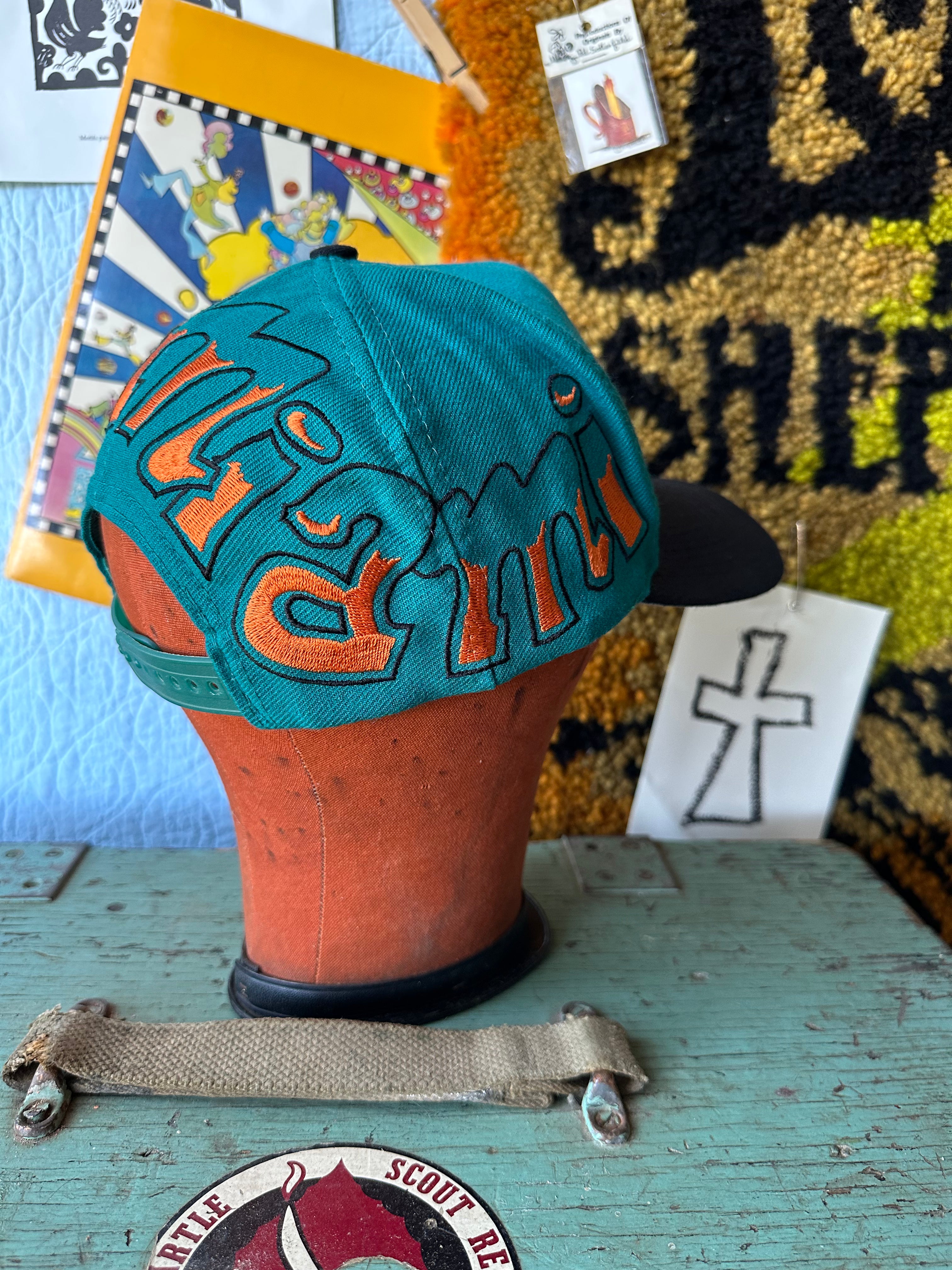 Vintage Dolphins Drew Pearson Starter Logo Snapback Hat RARE