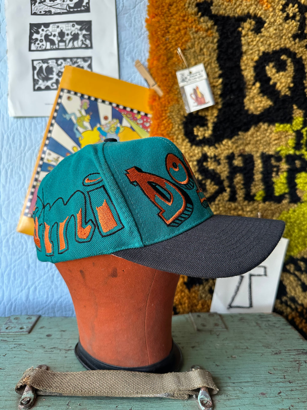 Vintage Dolphins Drew Pearson Starter Logo Snapback Hat RARE