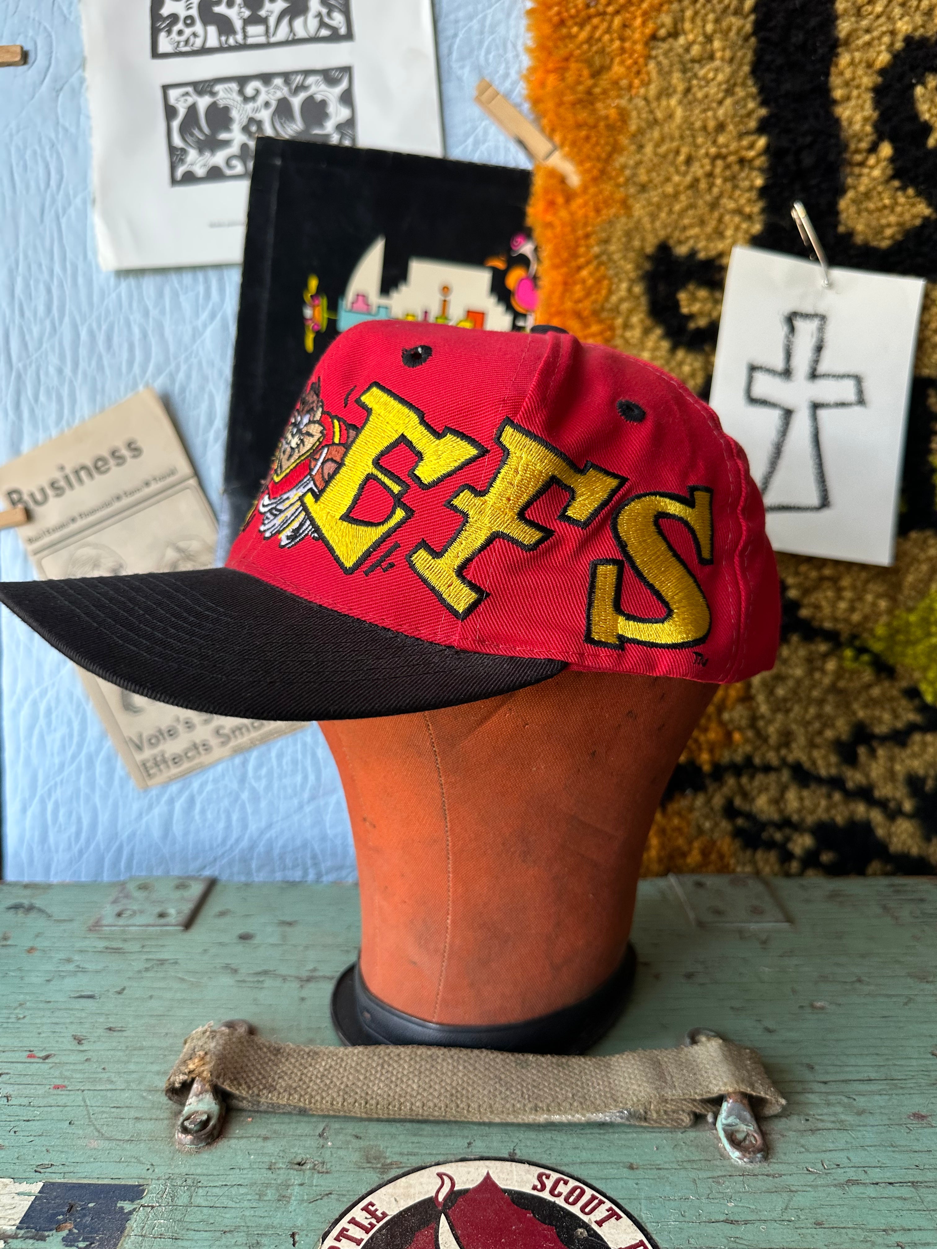 90's NFL Chiefs Tasmanian Devil Hat