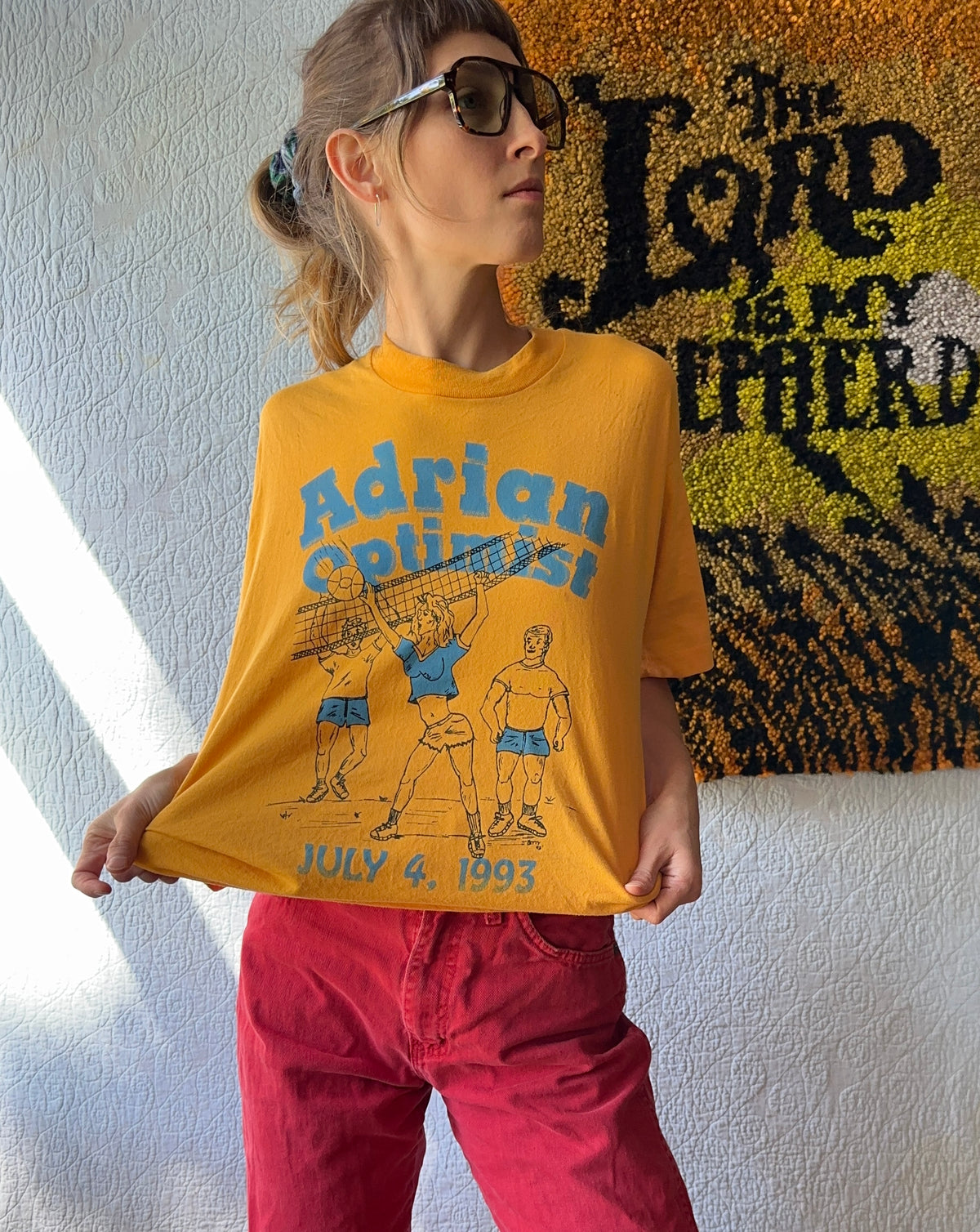 90's Adrian Optimist July 4th Tee