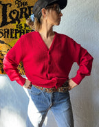 70's Campus Wintuk Cardigan Sweater
