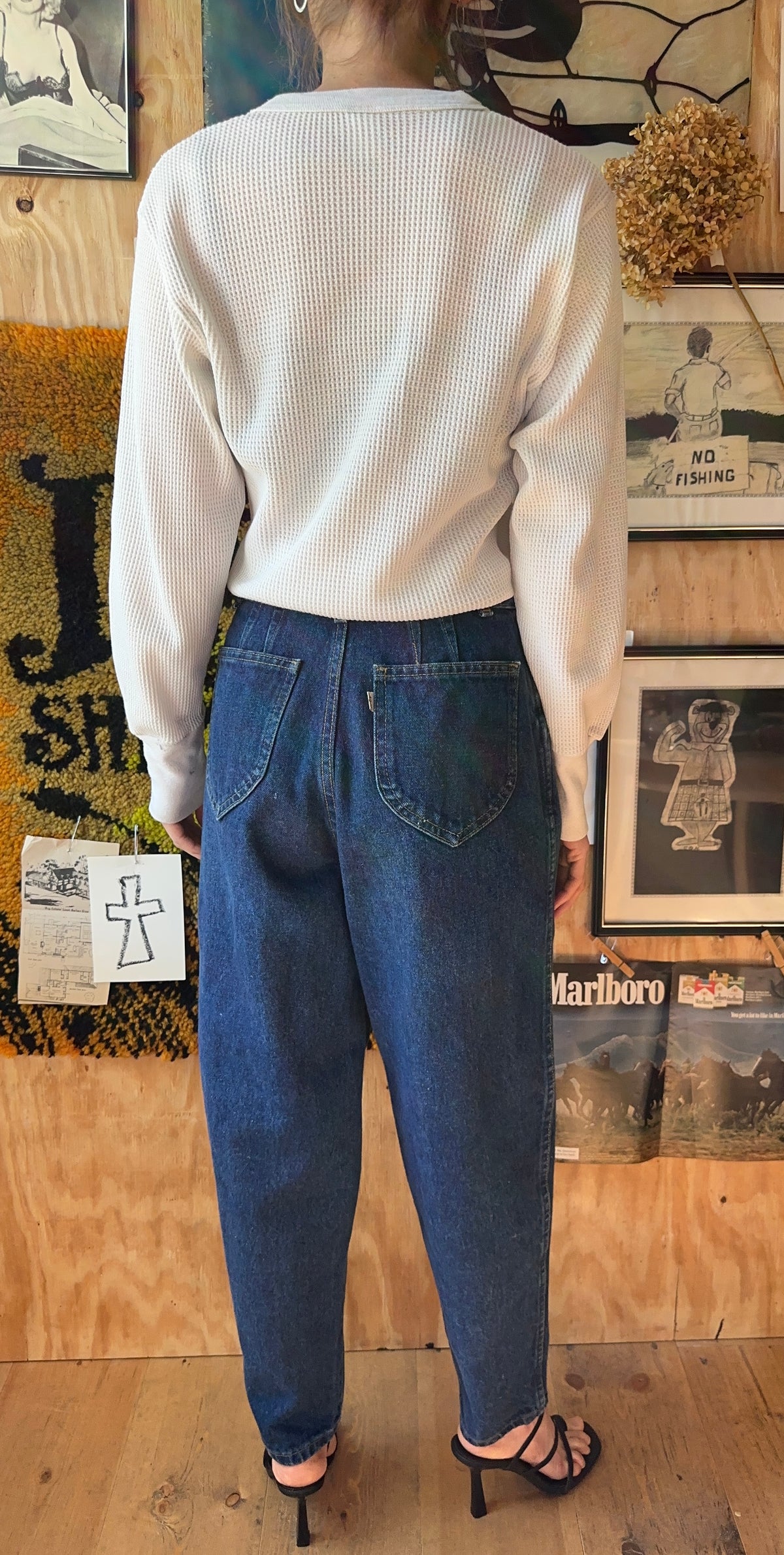80's Levis Misses 573 Barrel Jeans
