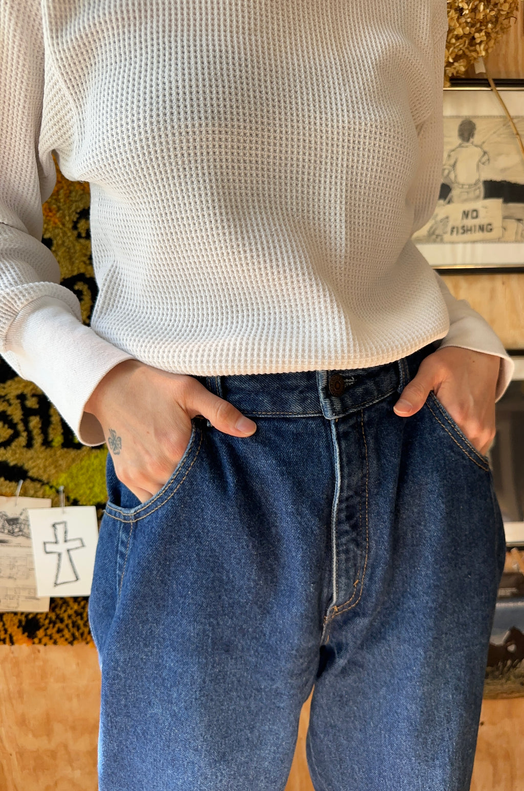 80's Levis Misses 573 Barrel Jeans