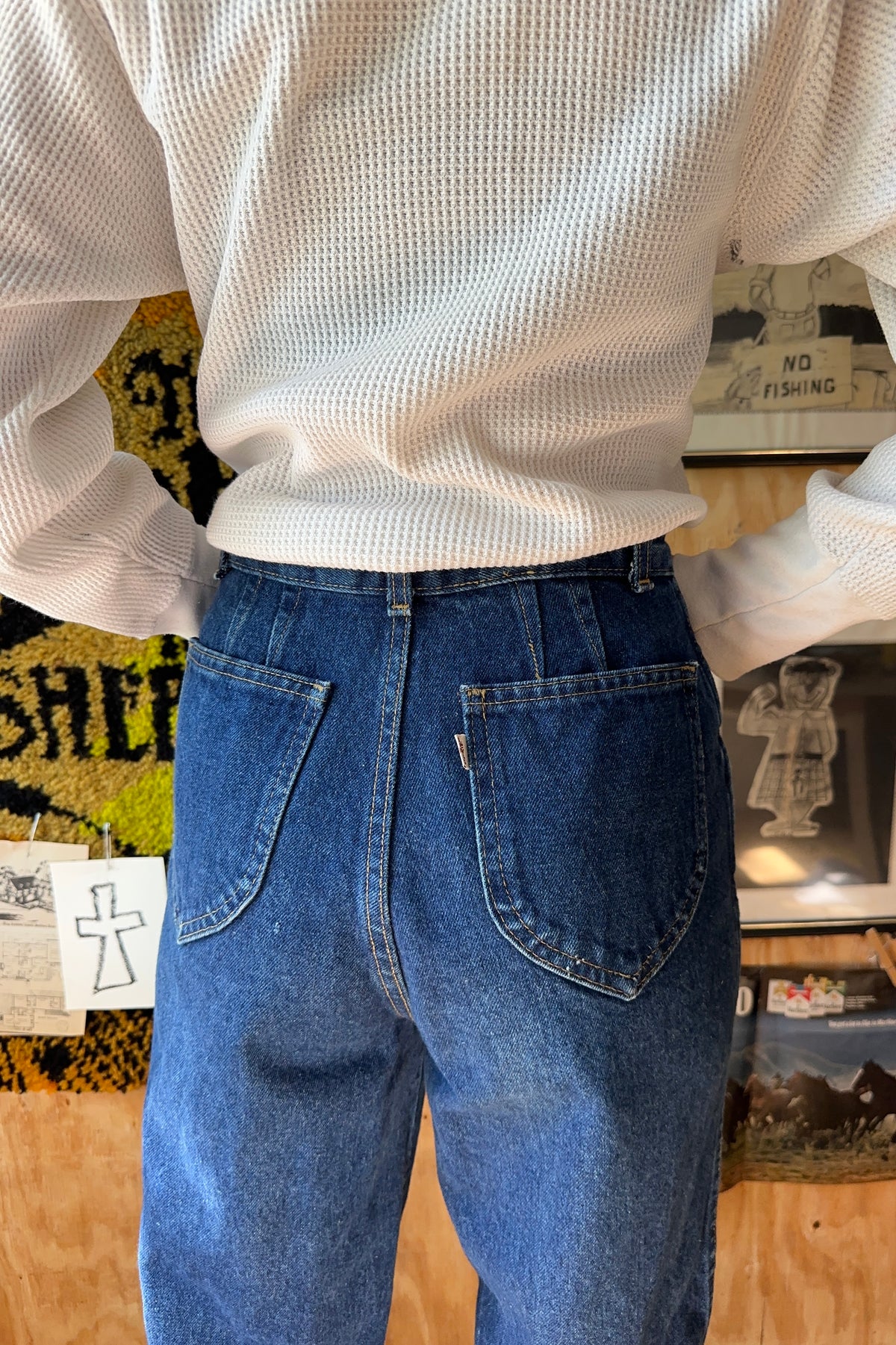 80's Levis Misses 573 Barrel Jeans