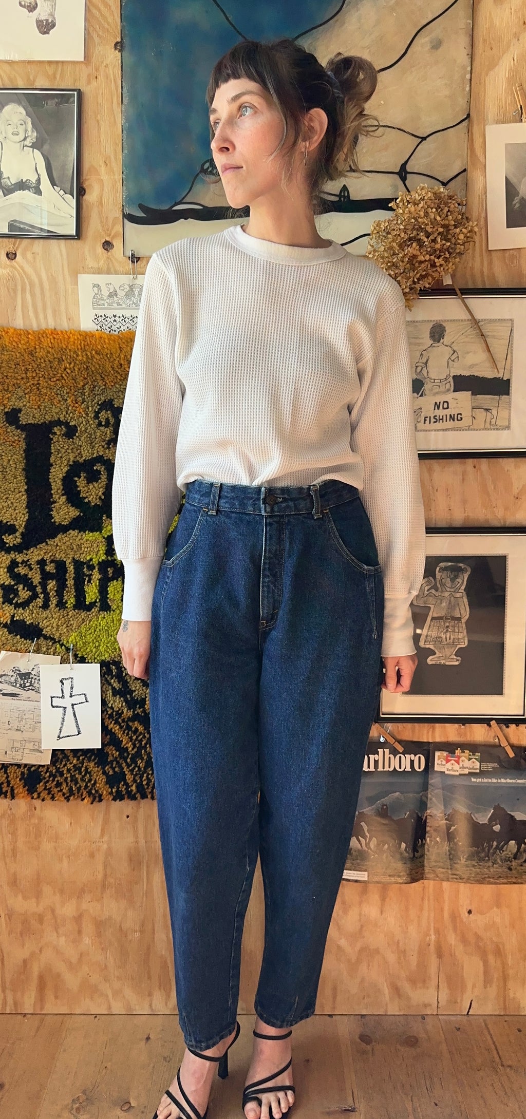 80's Levis Misses 573 Barrel Jeans