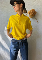 60's King Louie Yellow Blank Bowling Shirt