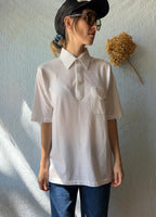 70's Thane Thin Pocket White Polo Shirt